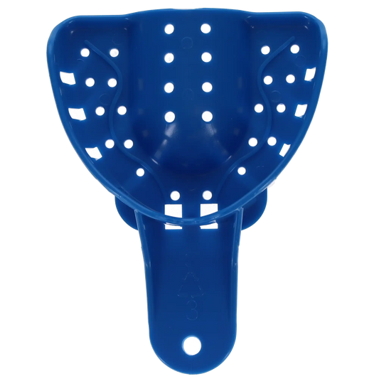 Plasdent - #3 Impression Tray/Med Upper Blue, 12Pcs/Bag