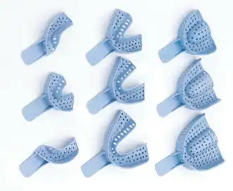 Plasdent - #9 Impression Tray/Anterior Blue, 12Pcs/Bag
