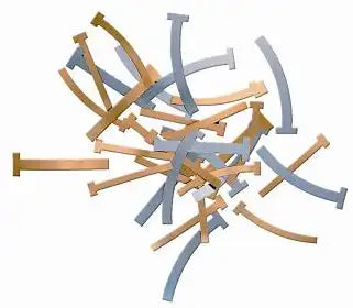 Pulpdent - T-Bands Brass Curved Narrow 100/bx