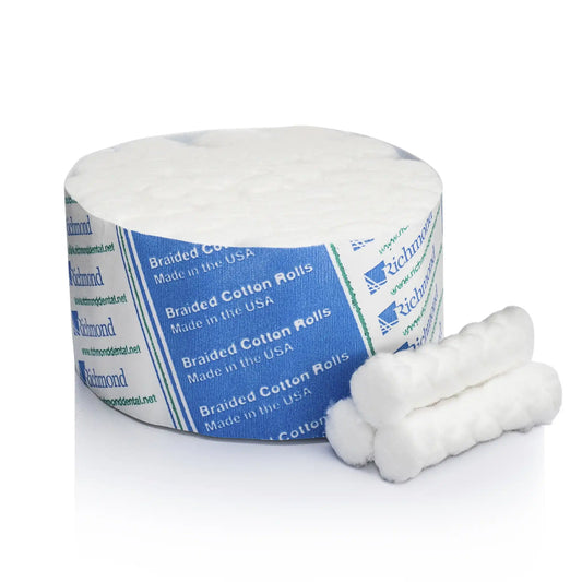 Richmond - Cotton Rolls Braided 1.5" x 3/8" Medium N/S 1.5" Economy Pak 2500/Bx