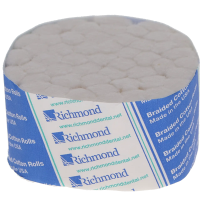 Richmond - Cotton Rolls Braided 1.5" x 3/8" Medium Sterile 2000/Bx