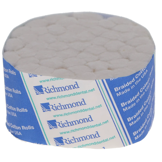 Richmond - Cotton Rolls Braided 1.5" x 3/8" Medium Sterile 2000/Bx