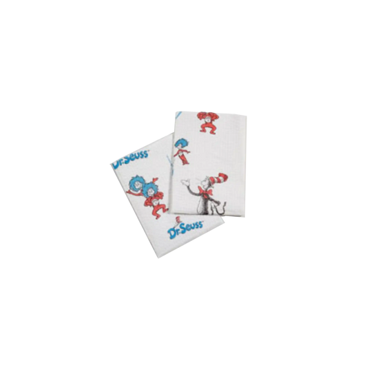 Tidi - Bib 13"'x18'' 2+1 Ply 500/Cs Cat in the Hat **Discontinued