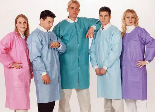 ValuMax - Extra-Safe Lab Coats White XL 10/Pk