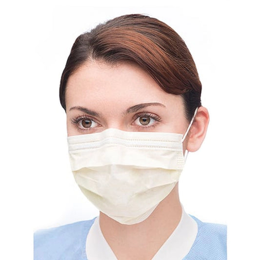ValuMax - Extra-Safe Sensitive Earloop Mask Yellow 50/Box