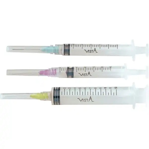 Vista - Appli-Vac Pre-tipped Syringes - 3cc Luer Lock Syringe with 23ga Tip 100/pack
