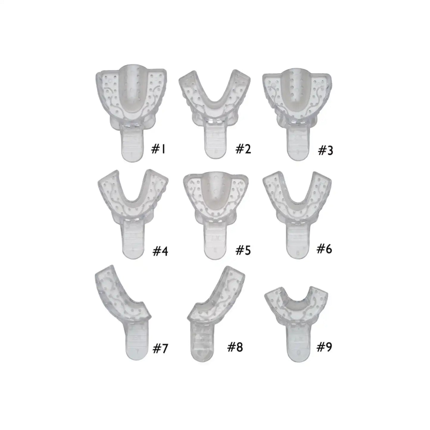 Vista - Plastic Impression Tray #1 Lg/Upper 12/Pk