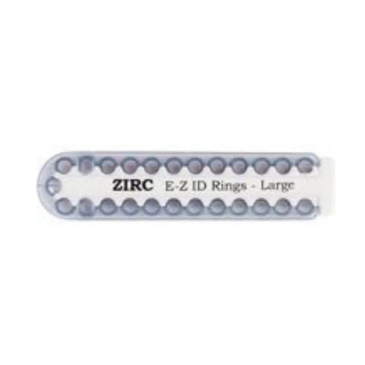 EZ-ID Instrument Rings Large Jewel Gray 25/Pk