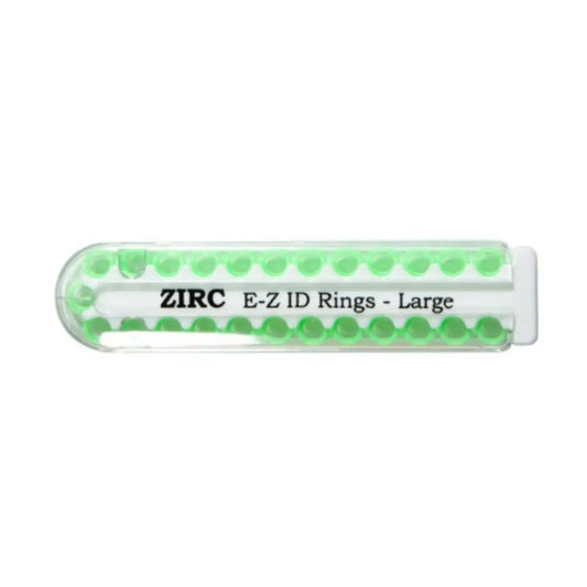 Zirc - E-Z ID Instrument Rings, Large, Neon Green, 25/Pk, 70Z200P