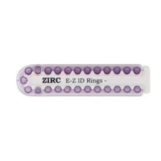 Zirc - EZ-ID Instrument Rings Large Purple 25/Pk