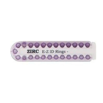 Zirc - EZ-ID Instrument Rings Large Purple 25/Pk