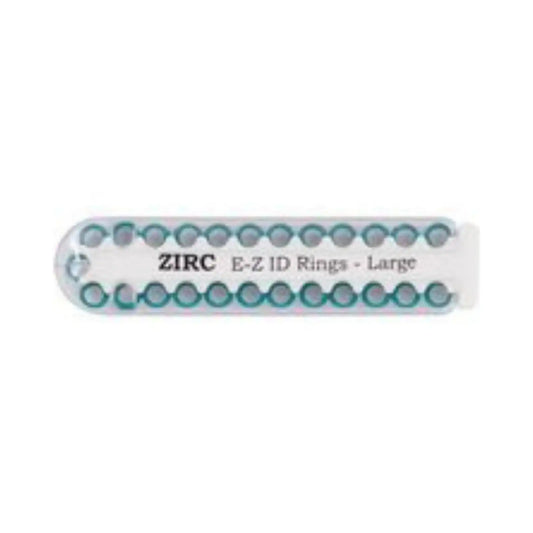 Zirc - EZ-ID Instrument Rings Large Teal 25/Pk