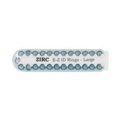 Zirc - EZ-ID Instrument Rings Large Teal 25/Pk
