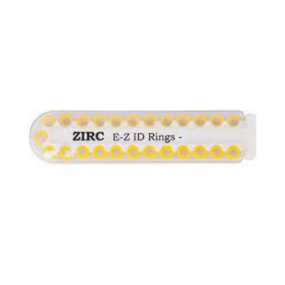 Zirc - EZ-ID Instrument Rings Large Yellow 25/Pk
