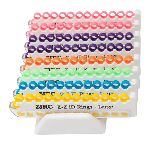 Zirc - EZ ID Instrument Rings Vibrant Large 200/Pk