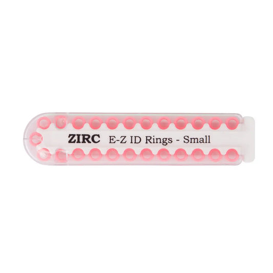Zirc - EZ-ID Instrument Rings Small Pink 25/Pk