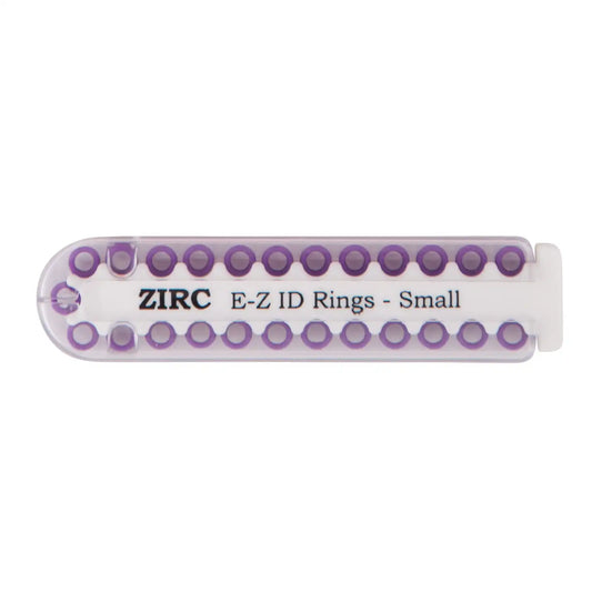 Zirc - EZ-ID Instrument Rings Small Purple 25/Pk