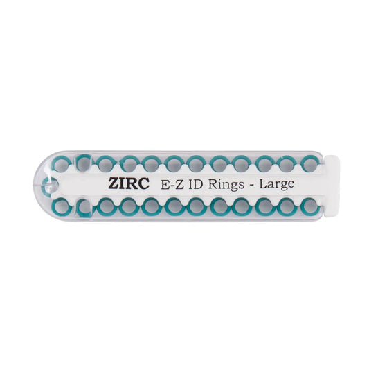 Zirc - EZ-ID Instrument Rings Small Teal 25/Pk
