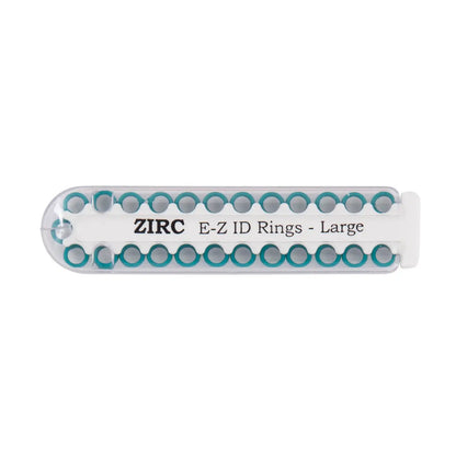 Zirc - EZ-ID Instrument Rings Small Teal 25/Pk
