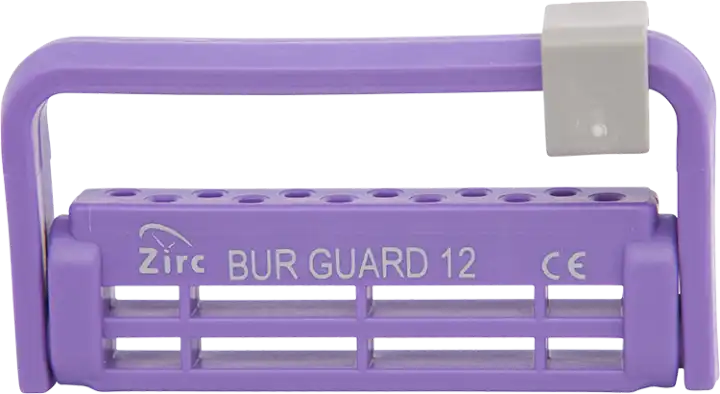 Zirc - Steri Bur Guard 12 Hole Neon Purple Ea