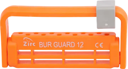 Zirc - Steri-Bur Guard 12 Hole Neon Orange Ea
