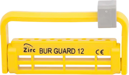 Steri-Bur Guard 12 Hole Neon Yellow Ea