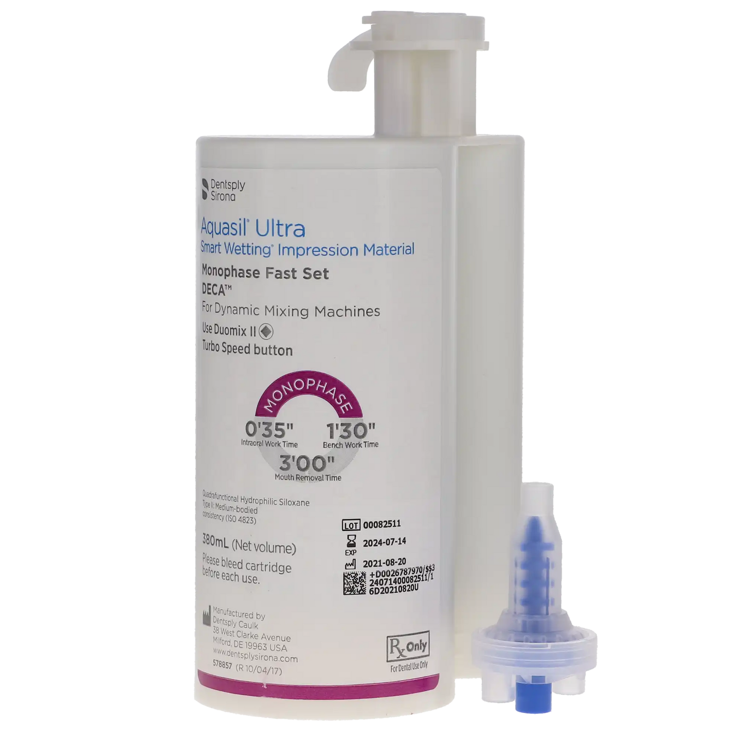 Aquasil Ultra DECA Refill 380ml x 2/Pk Monophase FS