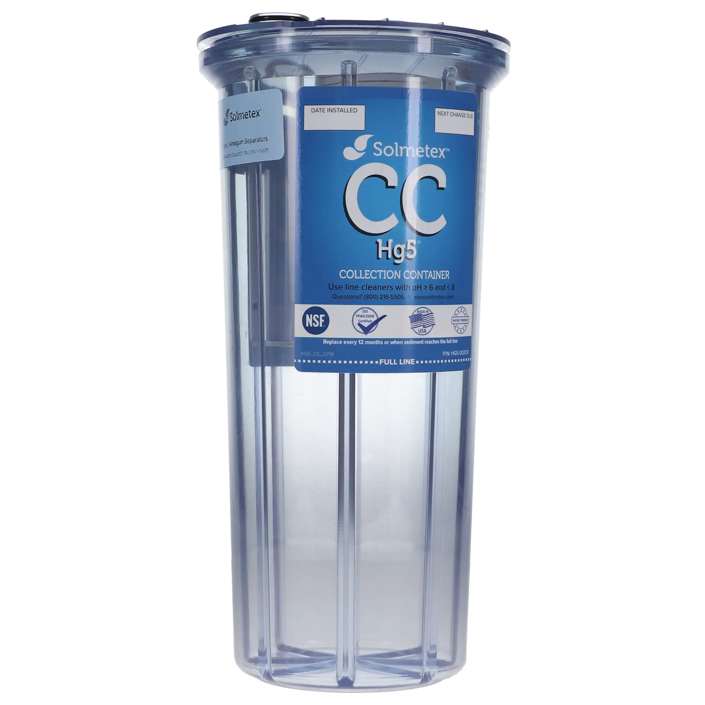 Solmetex - HG5 Collection Container w/Recycle Kit