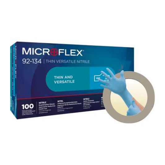 Ansell - Microflex Nitrile Gloves 100/Bx Blue Small