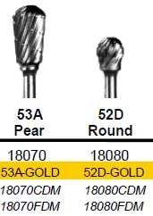 Carbide Lab Burs HP Dual Cut Regular 52D Round