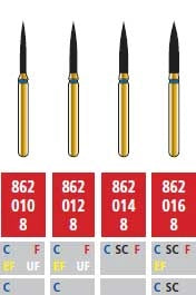 Alpen Multilayer Diamonds FG 862-012 Coarse 5/Pk