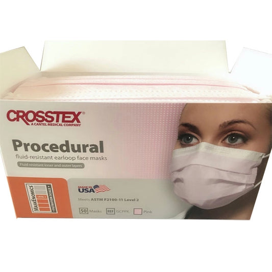 Crosstex - Procedural - Face Mask Earloop - 50-box - Pink