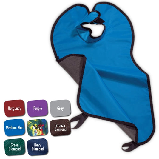 Lead-Free X-Ray Apron Adult w/Collar Medium Blue