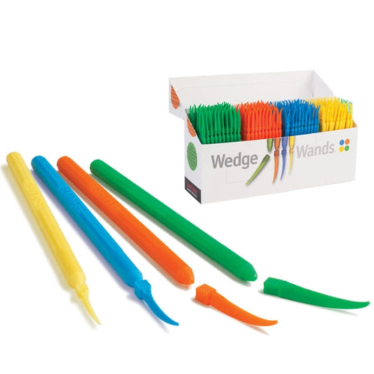 Wedge Wands Green Lg 100/pk
