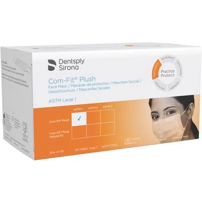 Com-Fit Plush Masks CFP-1 White 40/Bx