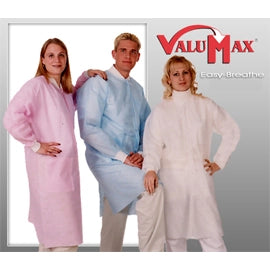 Easy-Breathe Lab Coat Teal X-Large 10/Pk