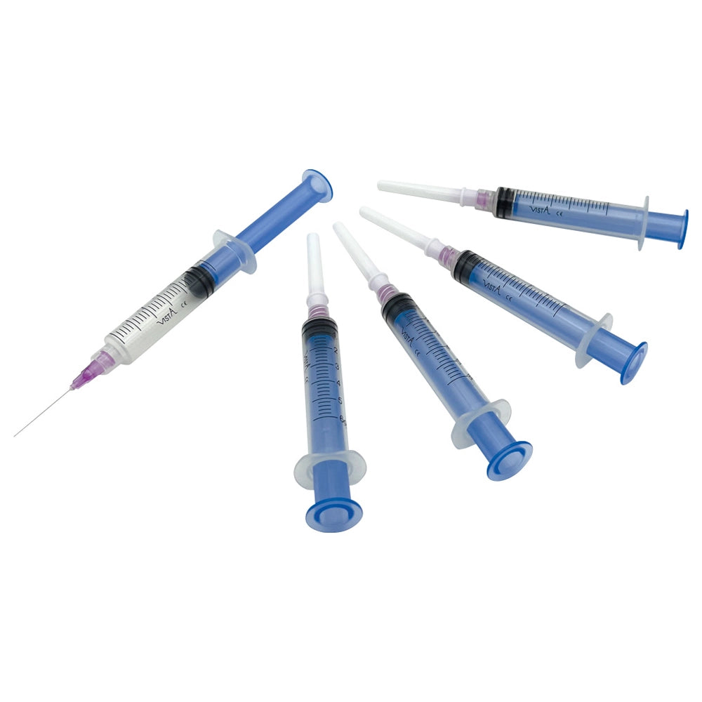 Vista - 6cc Dripless Syringe Includes: (80) 27ga & (20) 30ga Tips 100/pack
